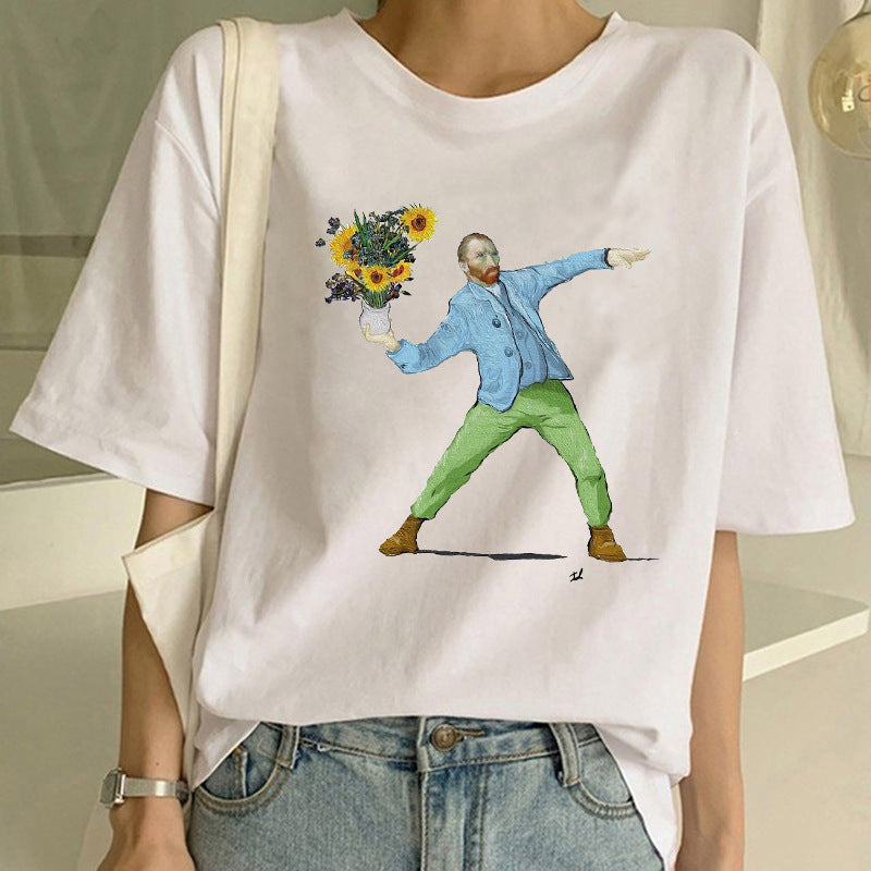 Tričko s potiskem olejomalby Van Gogh
