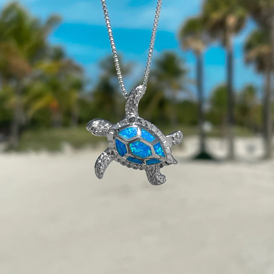 Opálový náhrdelník s mořskou želvou
