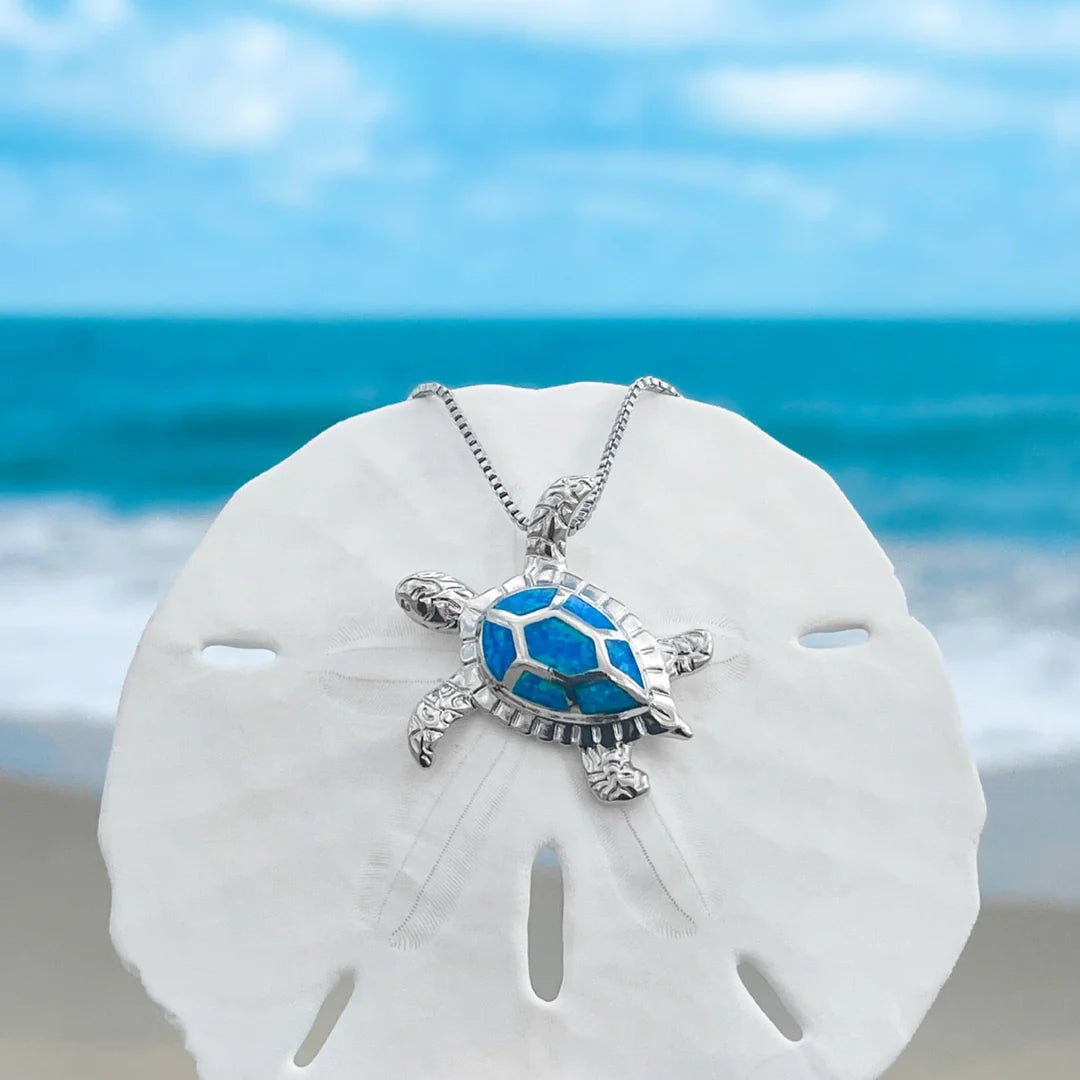 Opálový náhrdelník s mořskou želvou