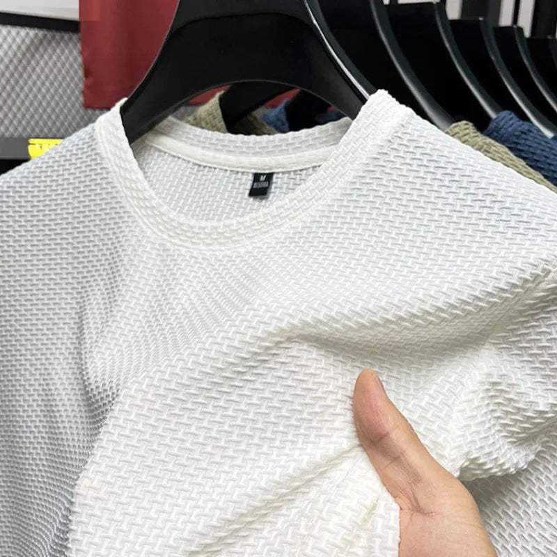 MESH Ice hedvábné tričko s krátkým rukávem