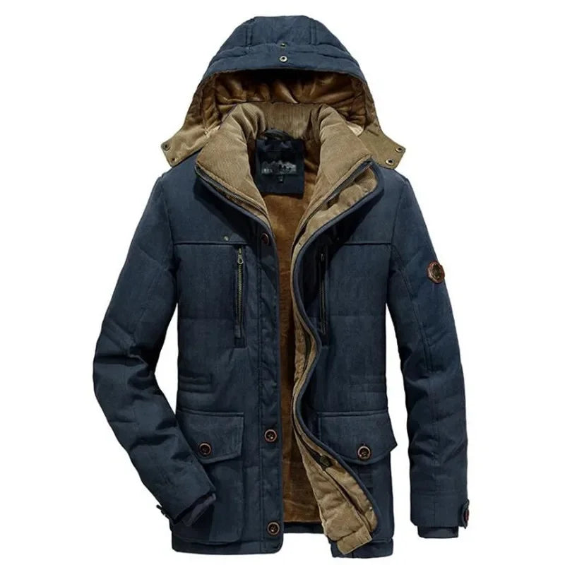 Vin - Jacket Men Thicken Warm Fleece Bavlněné polstrované bundy